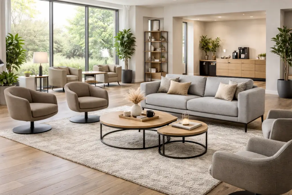 Meubles d’intérieur pour salon et espaces de réception – Oxygène Pro
