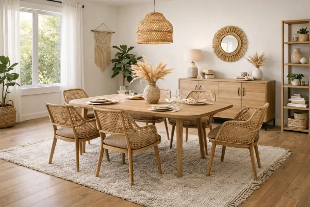 Mobilier de salle à manger alliant fonctionnalité et esthétique
