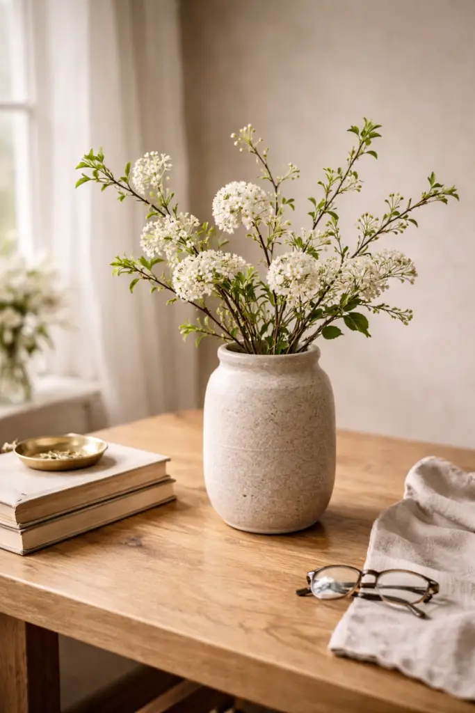 Vase utilitaire en céramique utilisé à la maison