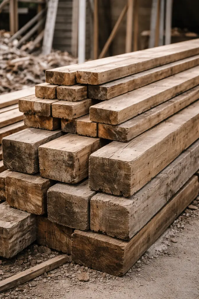 reutilisation de bois issu de la deconstruction pour meuble eco responsable Oxygène Pro