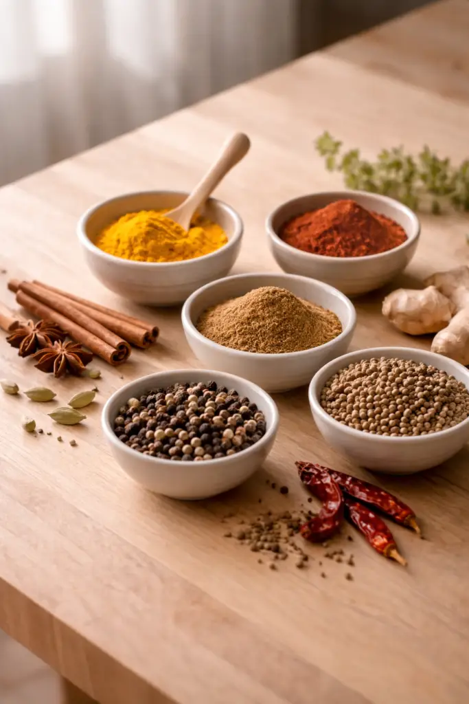Épices naturelles sélectionnées pour une alimentation équilibrée