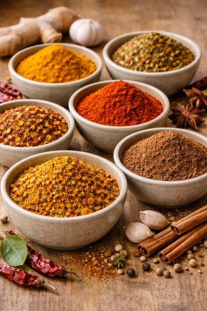 Mélanges d’épices préparés prêts à l’emploi issus de producteurs asiatiques