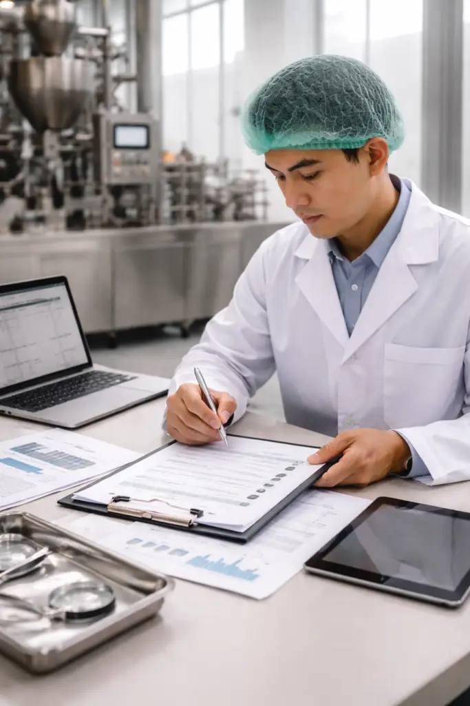 Rapport de réception qualité industrielle réalisé en Asie