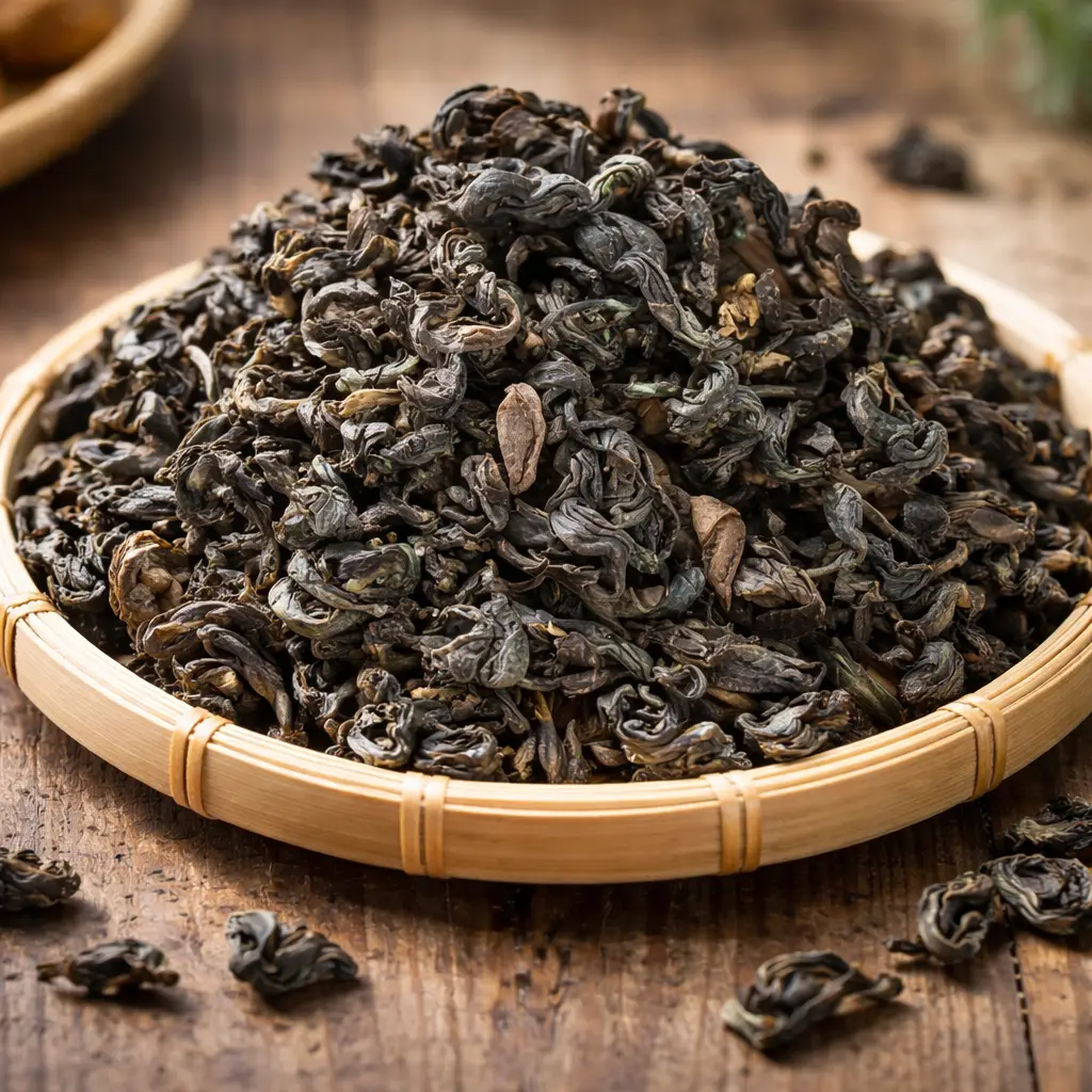 Feuilles entières de thé Oolong partiellement oxydées