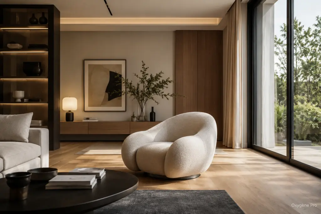 Mobilier signature destiné aux architectes d'intérieur recherchant des pièces différenciantes pour leurs projets.